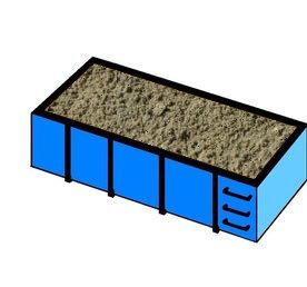 10 m3 ophoogzand in container