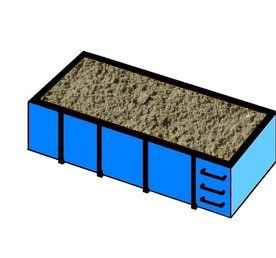 15 m3 ophoogzand in container